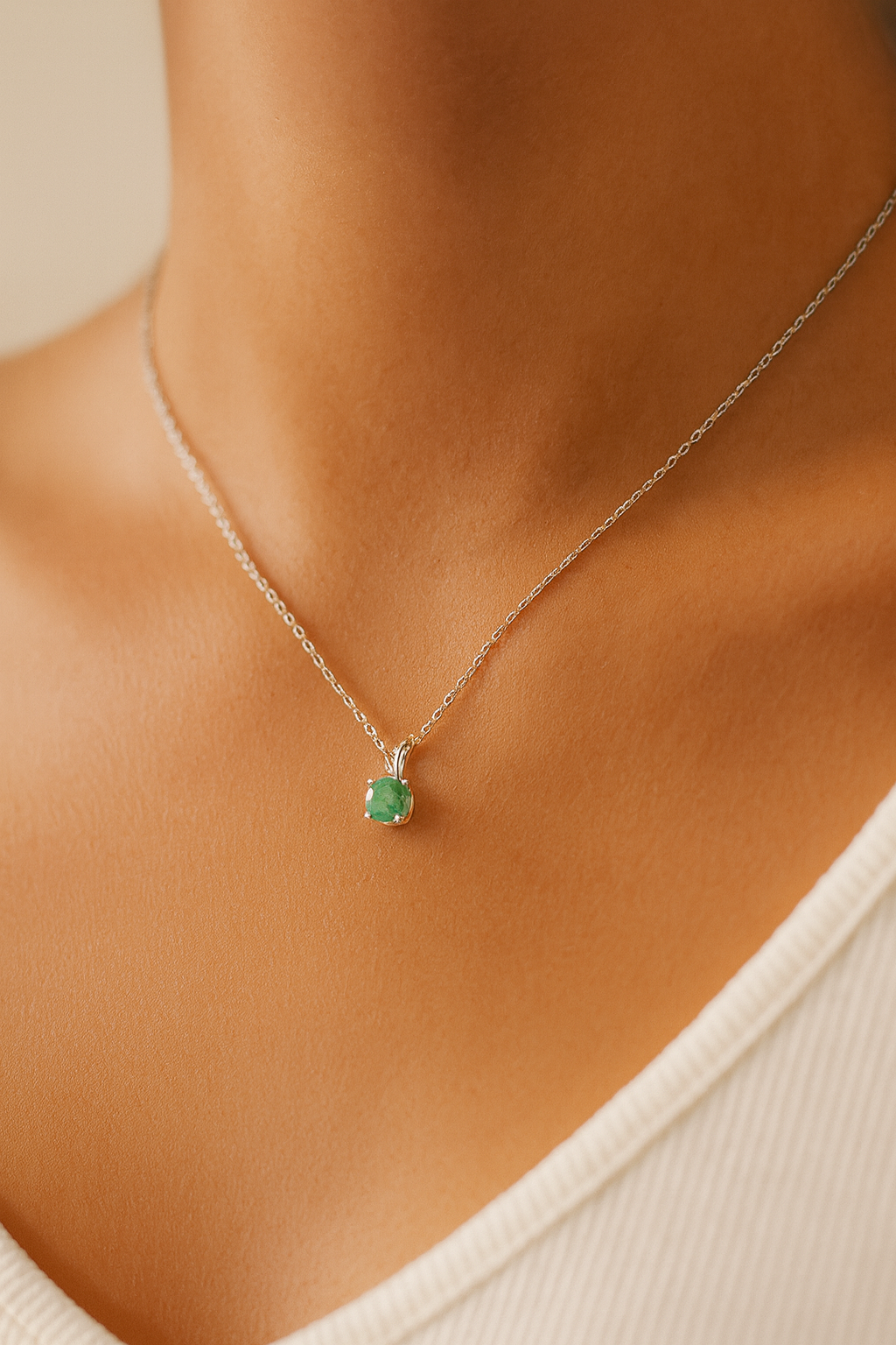 Haslkette mit Ohrringe Rhodium 925er Silber