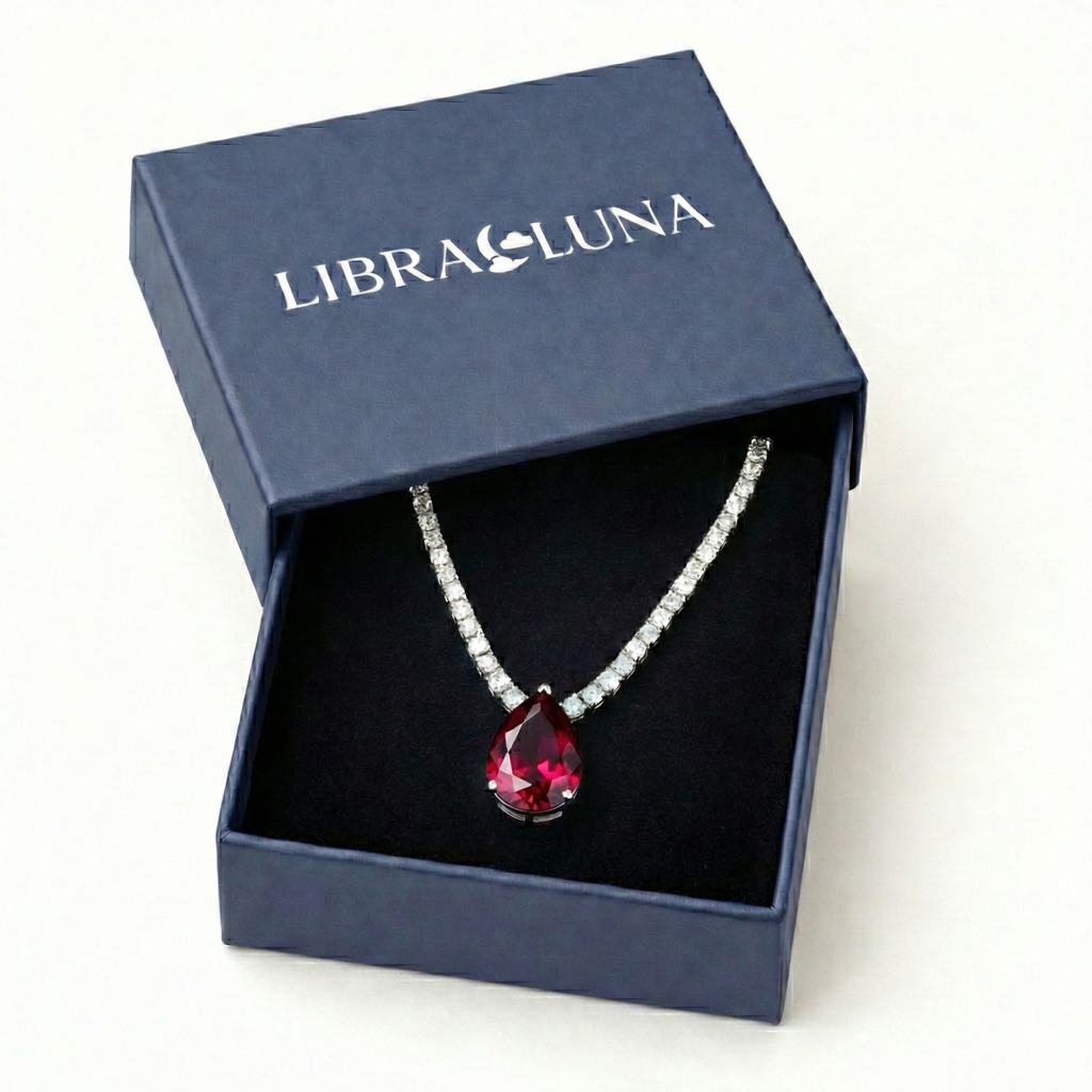 Azura Damen Halskette 925 Sterling Silber Gold Tropfen Anhänger mit Zirkonia Stein