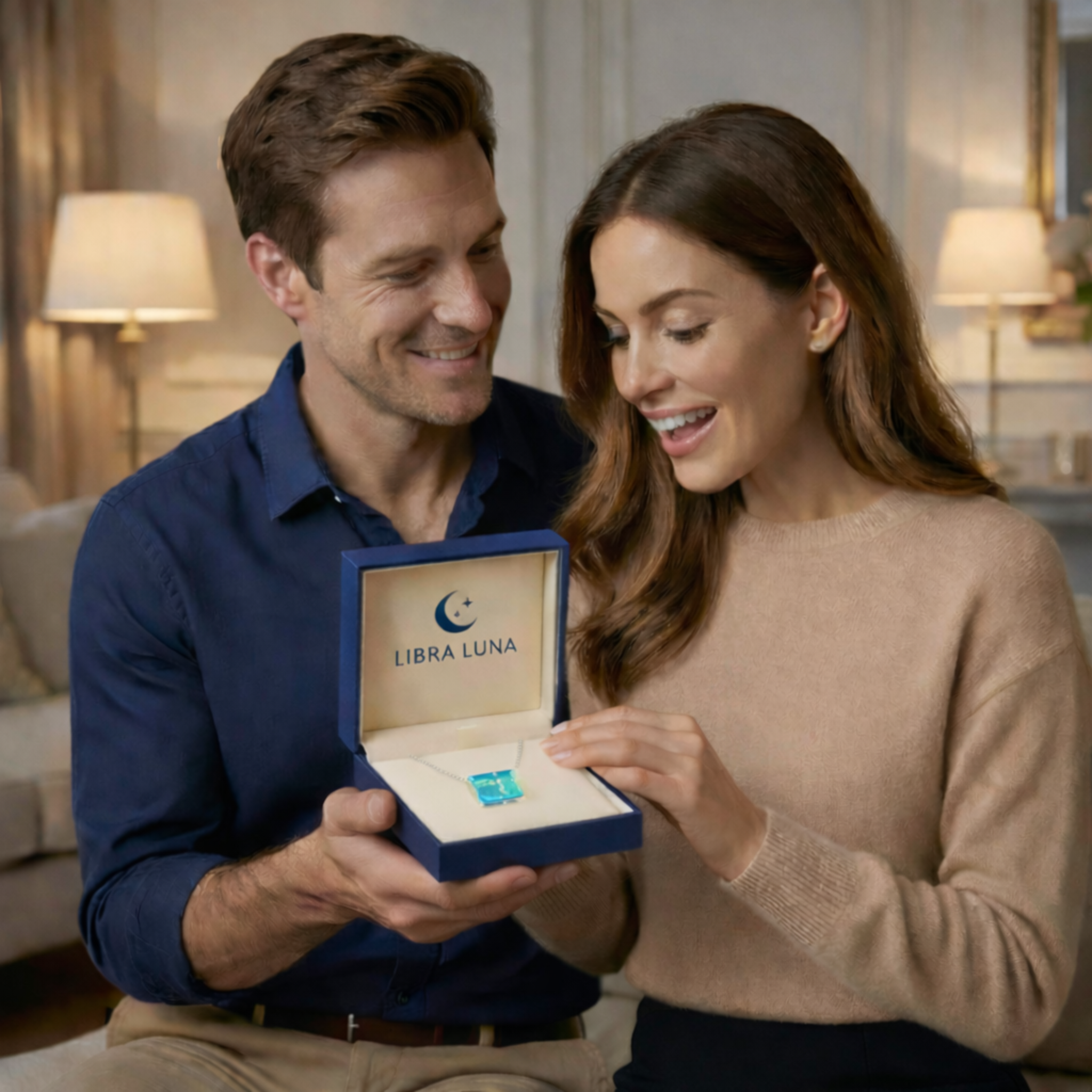 Celene Halskette Damen 925 Sterling Silber Schmuck Kette mit farbigen Edelstein