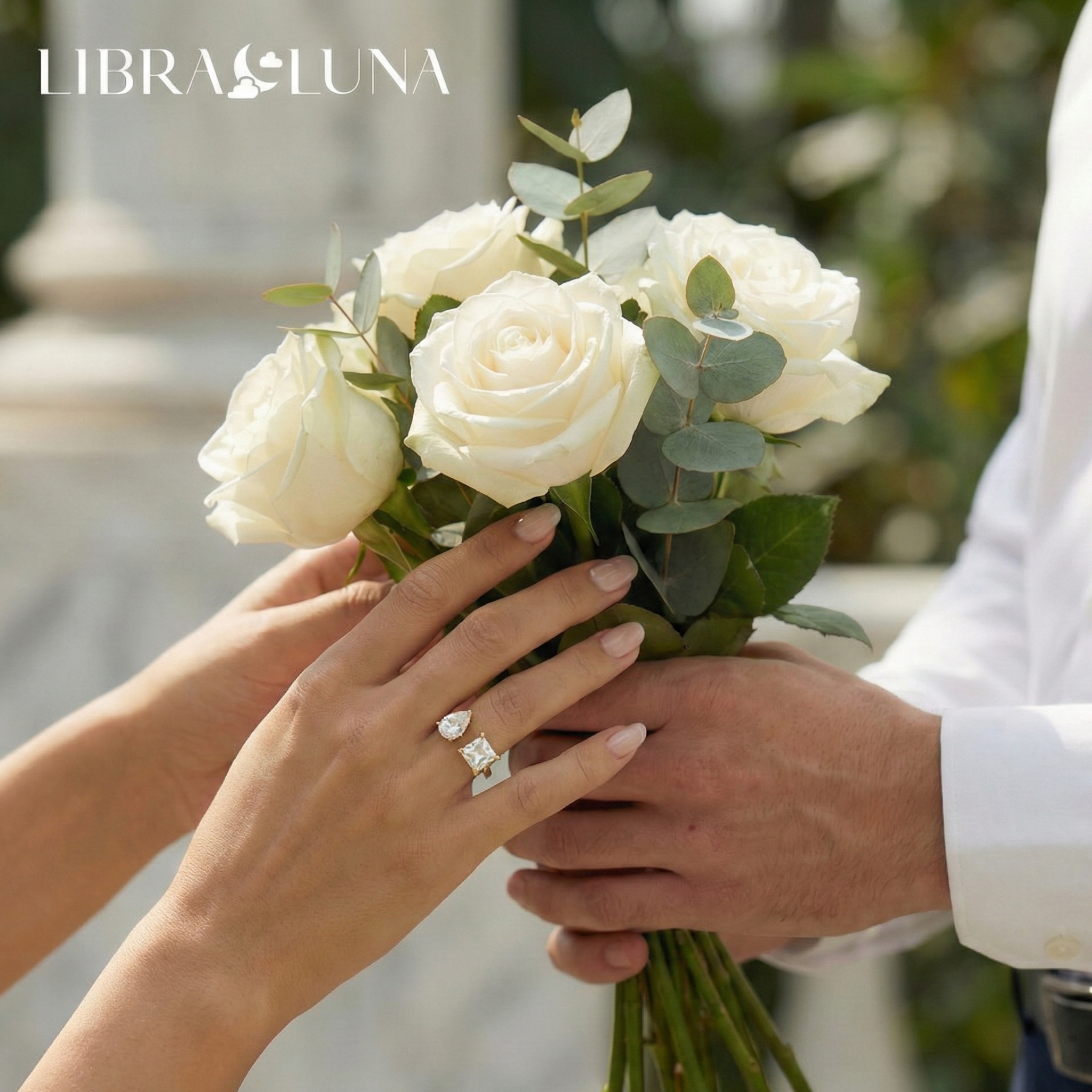 Elaris Ring 925 Sterling Silber vergoldet verstellbar offener Damenring mit Tropfen und quadratischem Design