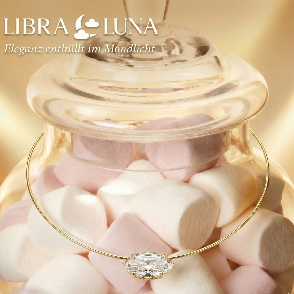 Elvaris Halskette Choker 925 Sterling Silber Gold Marquise Zirkonia Anhänger