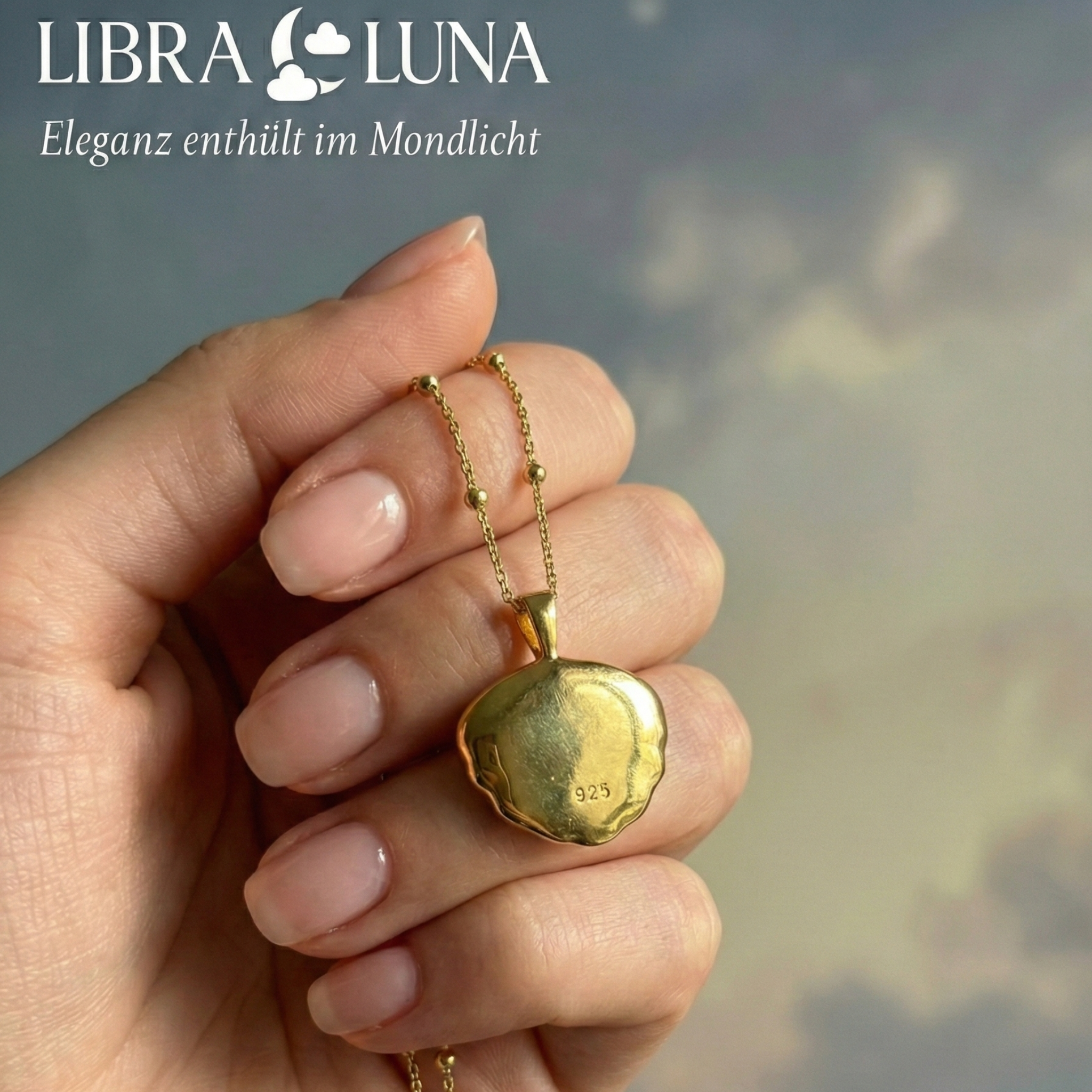 Maripera Damen Perlenkette Anhänger Kette 925 Sterling Silber Muschelform