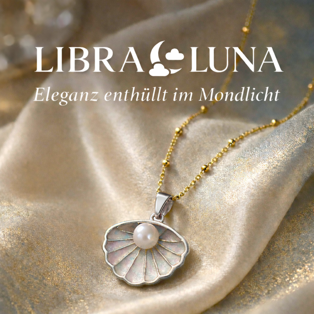 Maripera Damen Perlenkette Anhänger Kette 925 Sterling Silber Muschelform