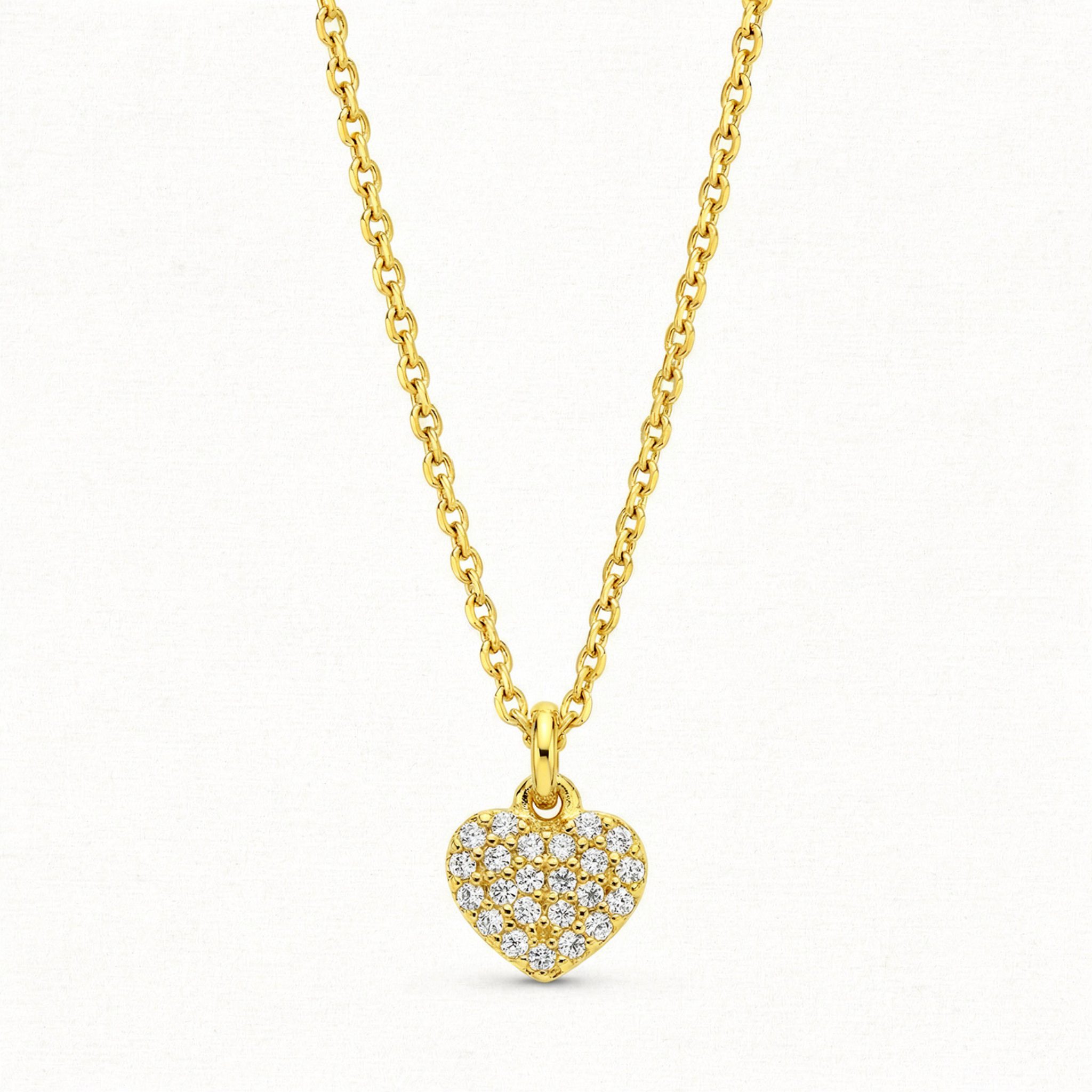 Velora Herzkette Kette 925 Sterling Silber Rosegold Gold mit Herz Anhänger (7x7mm)