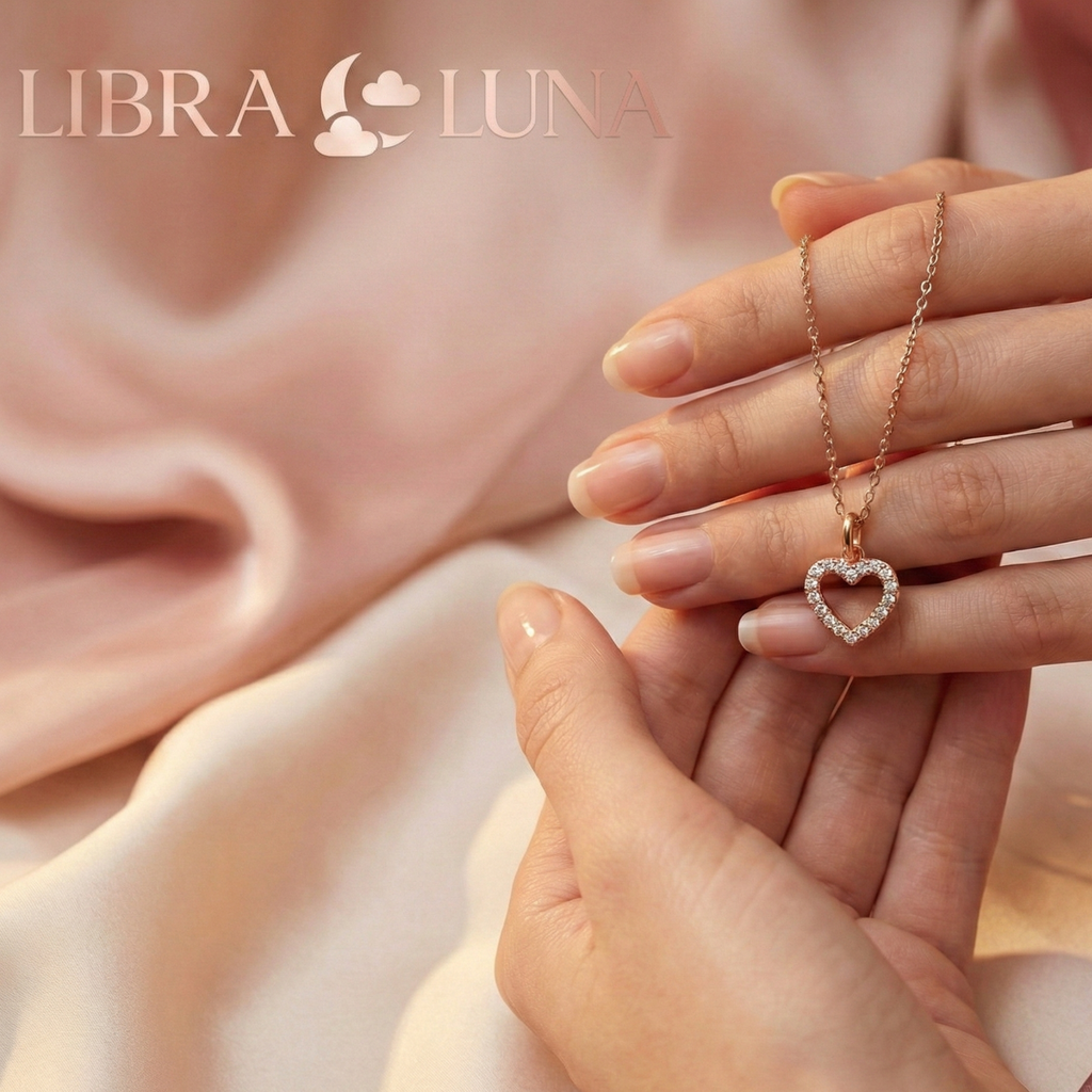 Velora Herzkette Kette 925 Sterling Silber Rosegold Gold mit Herz Anhänger (7x7mm)