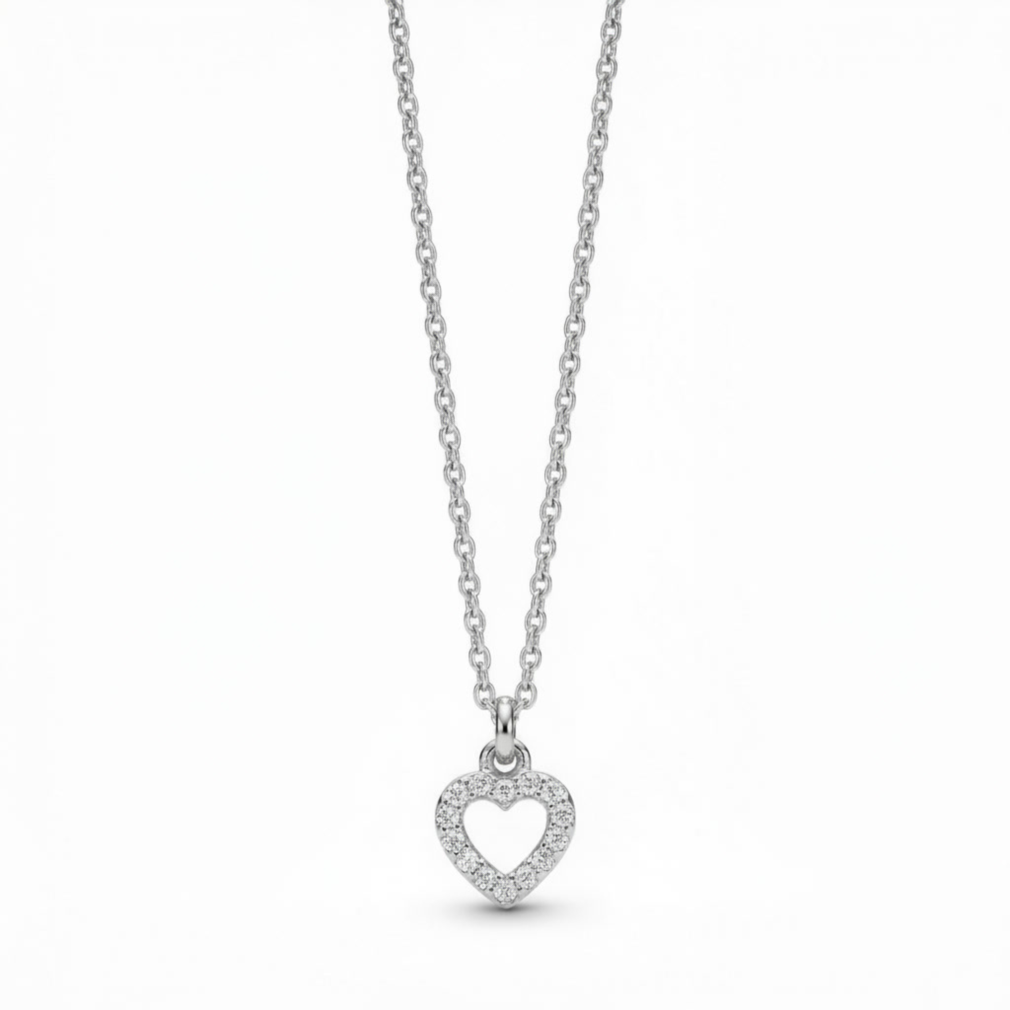 Velora Herzkette Kette 925 Sterling Silber Rosegold Gold mit Herz Anhänger (7x7mm)