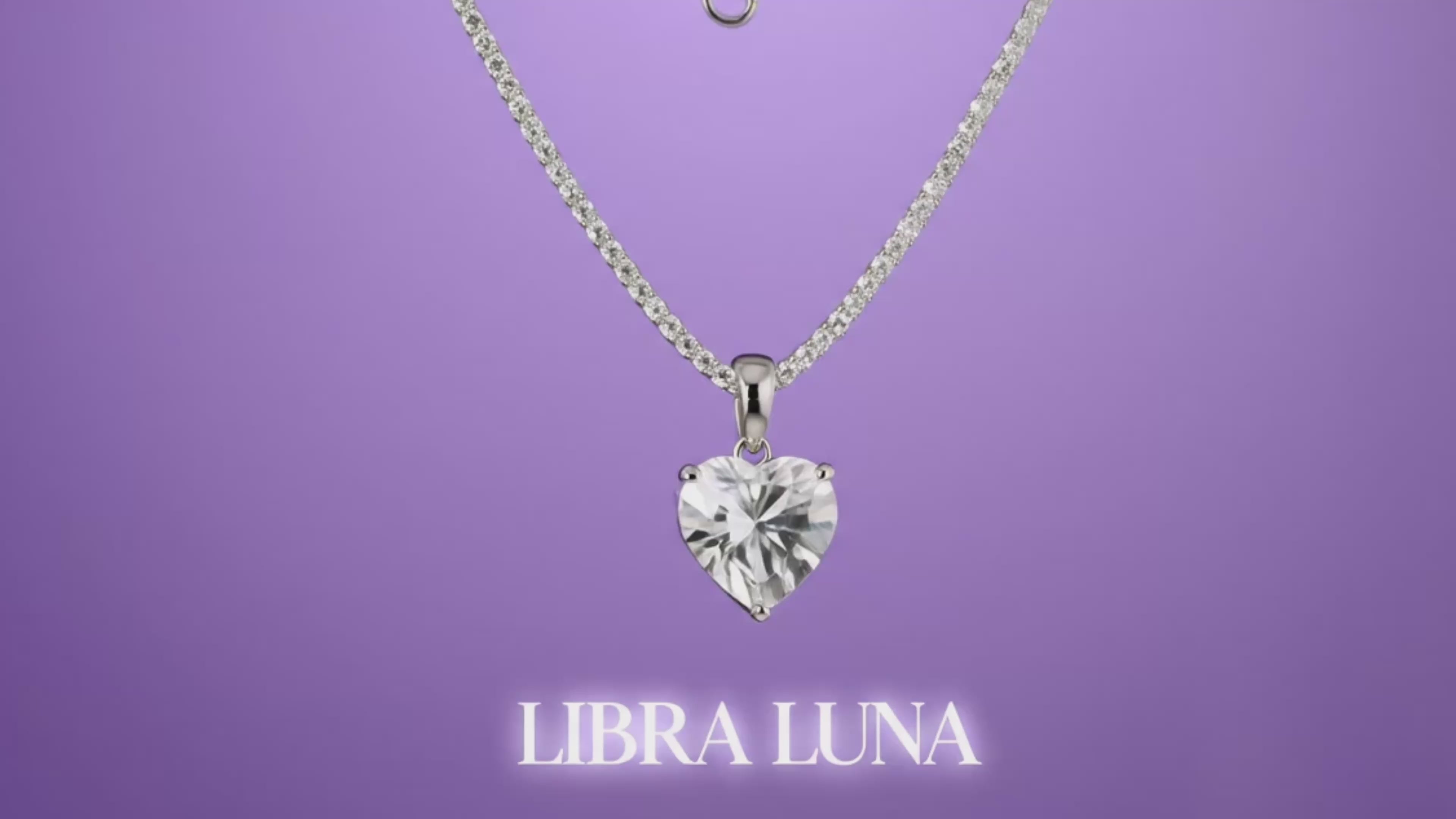 Amore Halskette Herz Anhänger mit Zirkonia 925 Sterling Silber